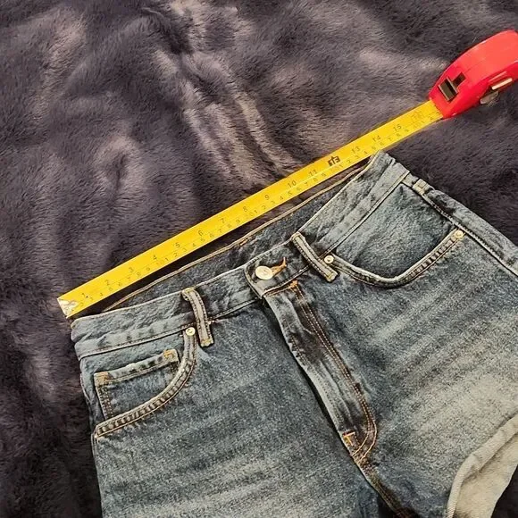 Dark wash high waist All saints "paula" jean shorts size 28! - Picture 13 of 15